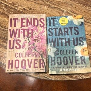 Colleen Hoover novel bundle it starts with us and it ends with us.